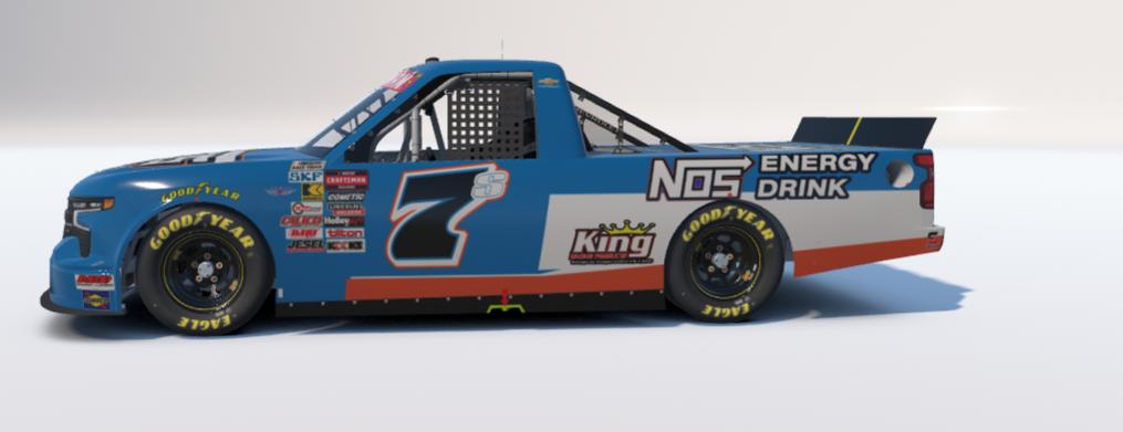 Preview of Chris Windom Sides 7s Nascar Truck Custom Number by Cash Culp