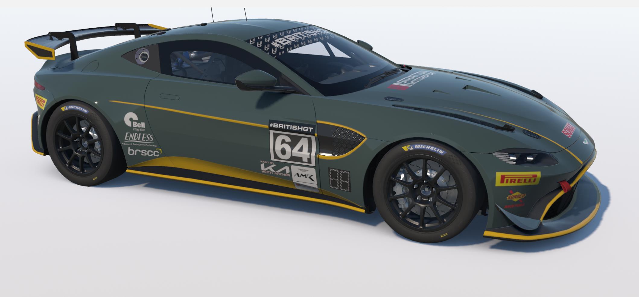 Preview of GBR Stratton AMR Vantage GT4 British GT4 championship - Entry 1 of 2 by Keith Archer