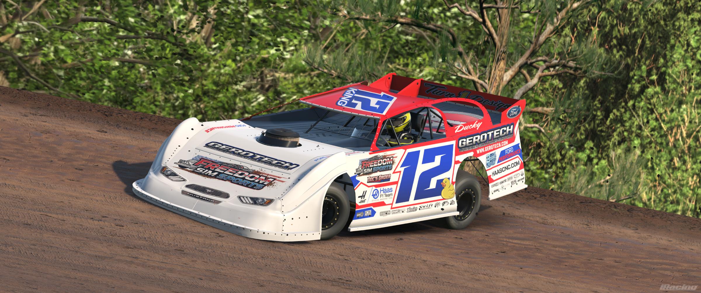 Preview of Jared King Winter 25/26 Freedom Simsports #12 Dirt Late Model by Jon Gutekunst