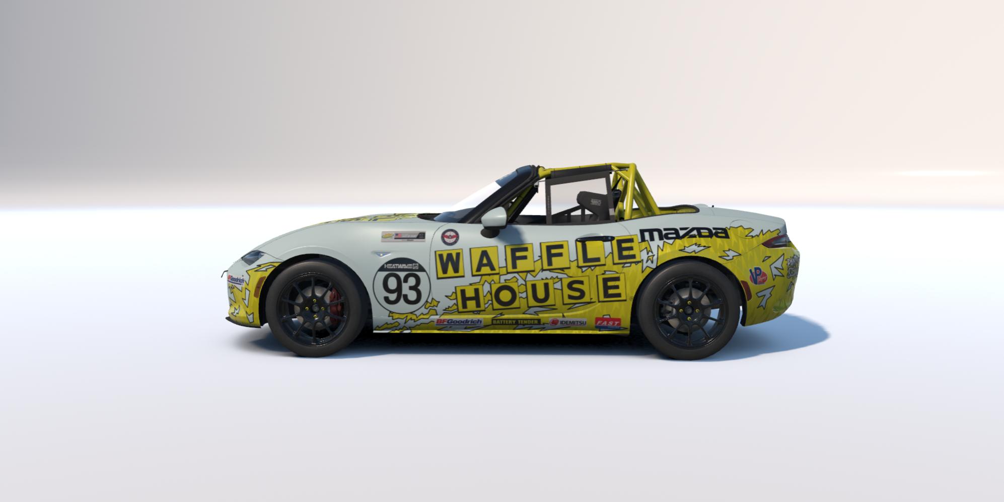 Preview of Light Waffle House livery for MX-5 Cup by Clyde Simmons