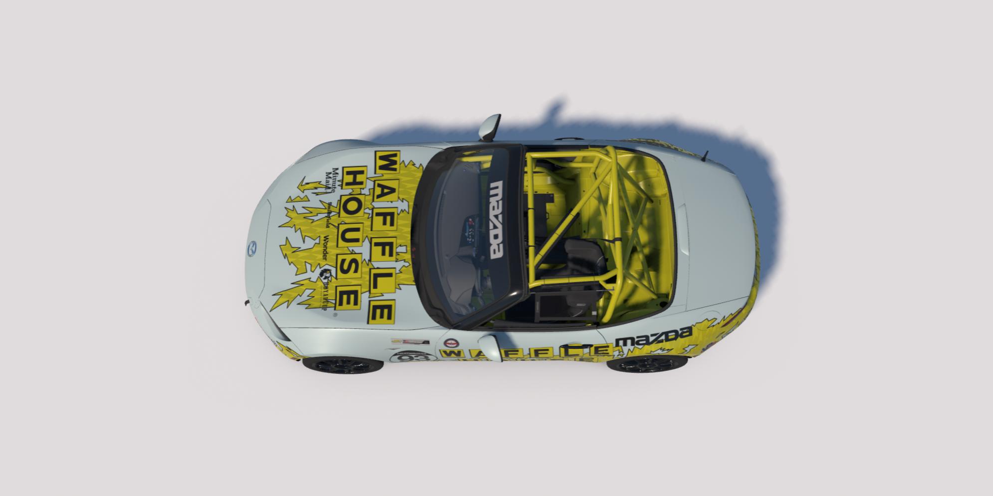 Preview of Light Waffle House livery for MX-5 Cup by Clyde Simmons