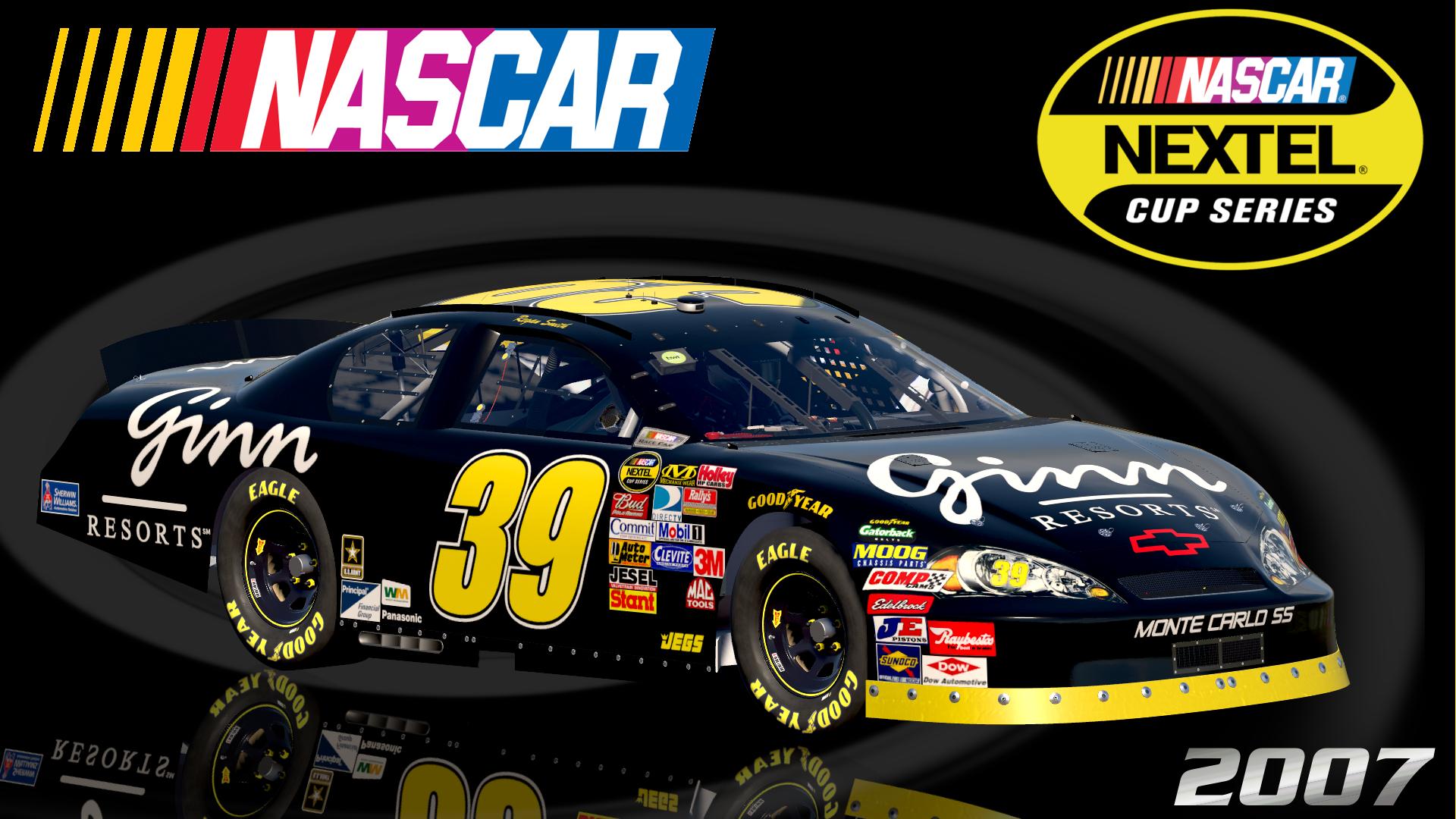 Preview of #39 Regan Smith 2007 Ginn Resorts Chevrolet Monte Carlo SS Sim Stamped Number by Christian Budd