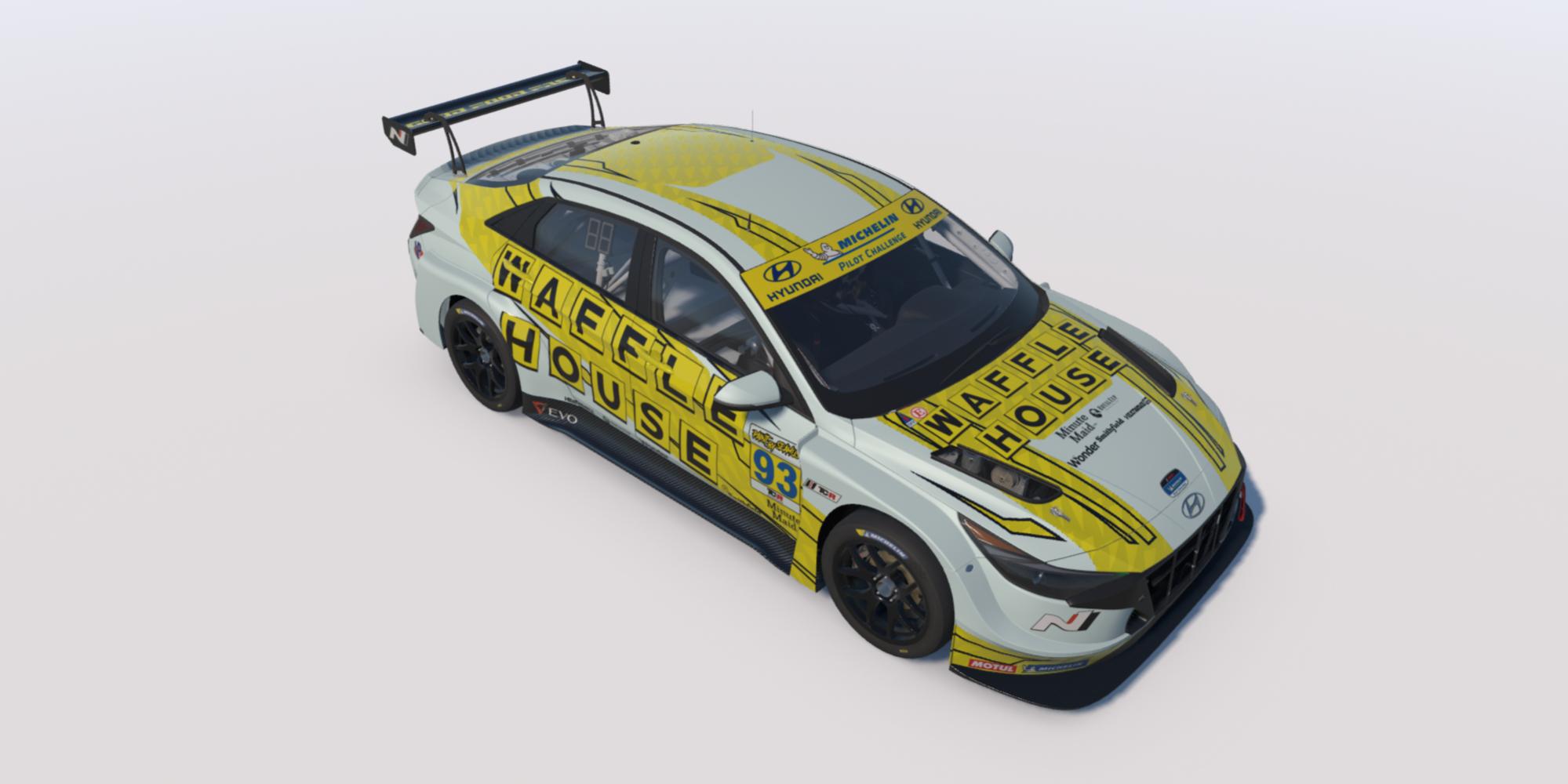 Preview of Light Waffle House livery for Elantra N by Clyde Simmons