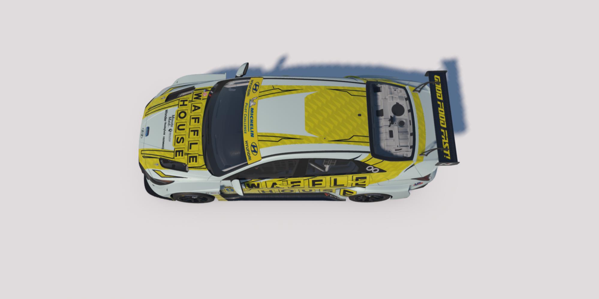 Preview of Light Waffle House livery for Elantra N by Clyde Simmons