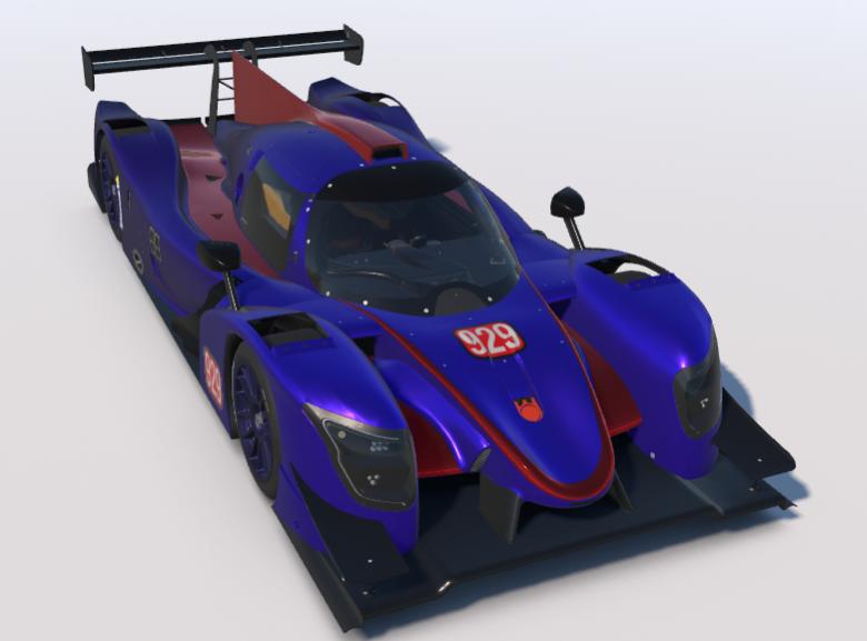 Preview of Blue to Purple Satin Fade with Mirror Red Accents  by Uwe Hale