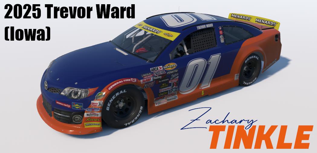 Preview of 2025 Trevor Ward #01 Fast Track Racing "Blueberry" (Iowa) by Zachary Tinkle