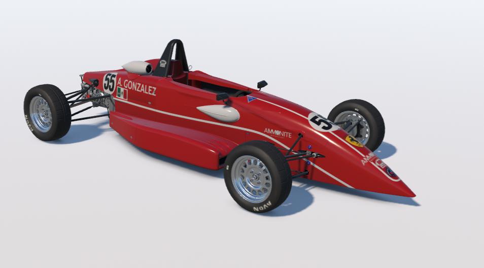Preview of F1600 Alex Gonzalez Ferrari Red Custom Name by Yash Arya
