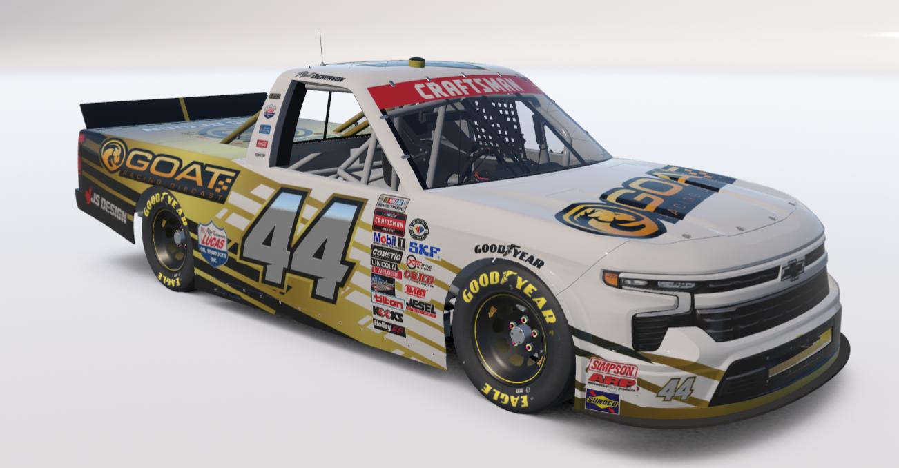 Preview of Matt Dickerson #44 GOAT Racing Diecast Chevy Silverado by Jordan S.