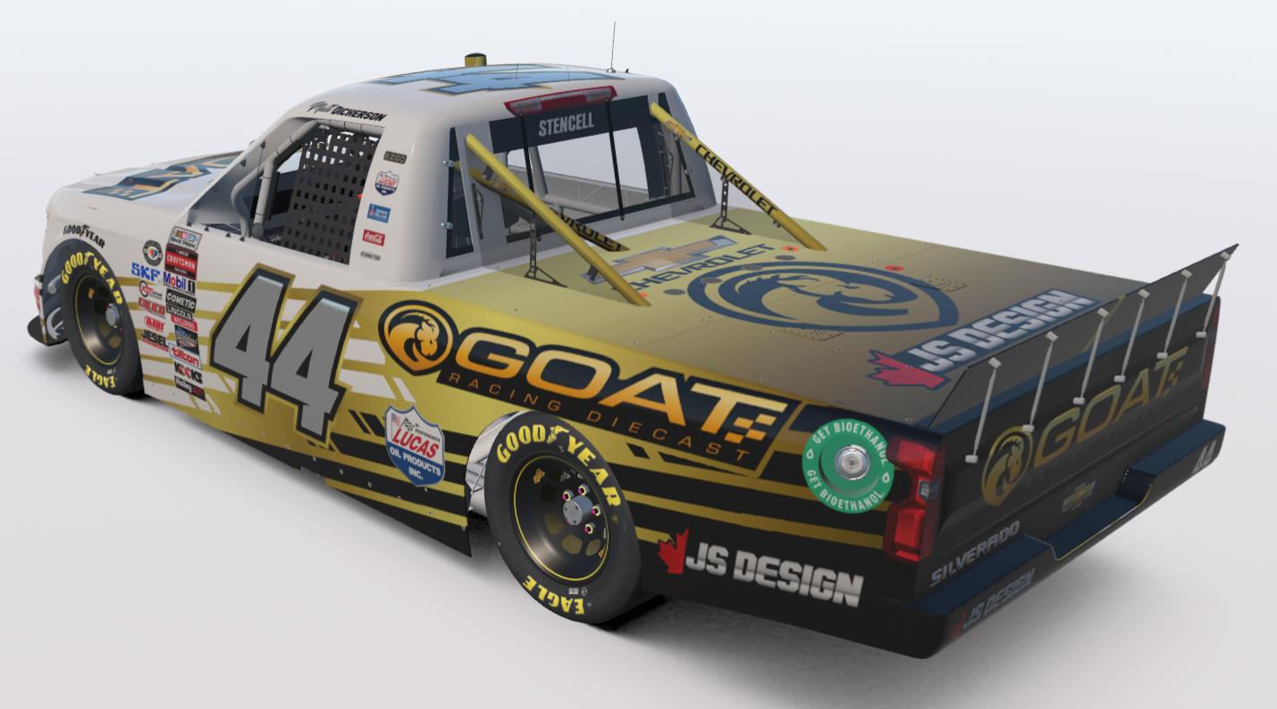 Preview of Matt Dickerson #44 GOAT Racing Diecast Chevy Silverado by Jordan S.