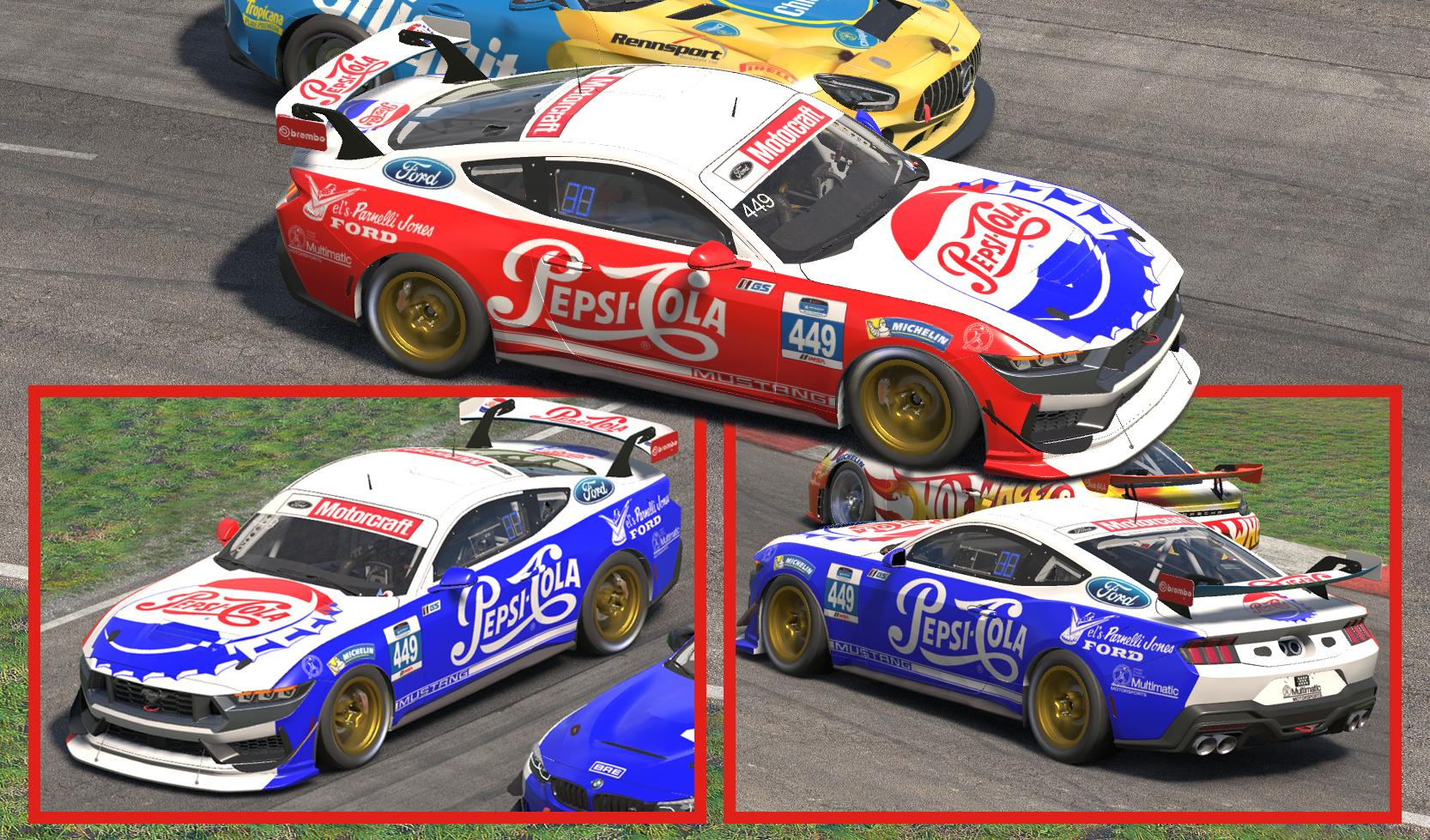 Preview of Mustang GT4 Pepsi by Clyde Coman