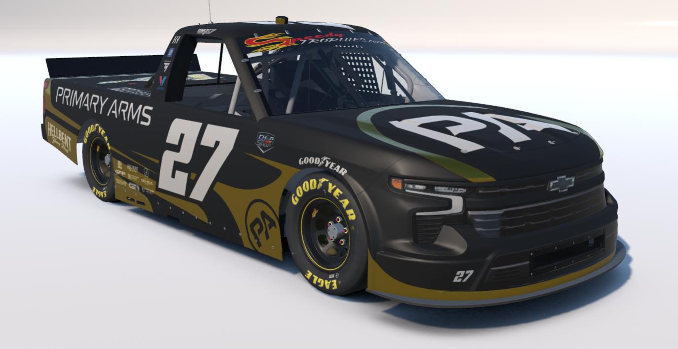 Preview of #27 Primary Arms Gold 2025 Chevy Silverado by Konner Hazel