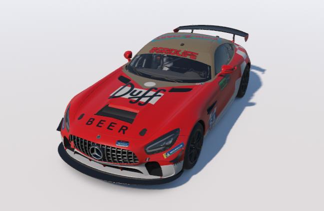Preview of Duff Beer Racing Mercedes AMG GT4 by Robert McDaniels