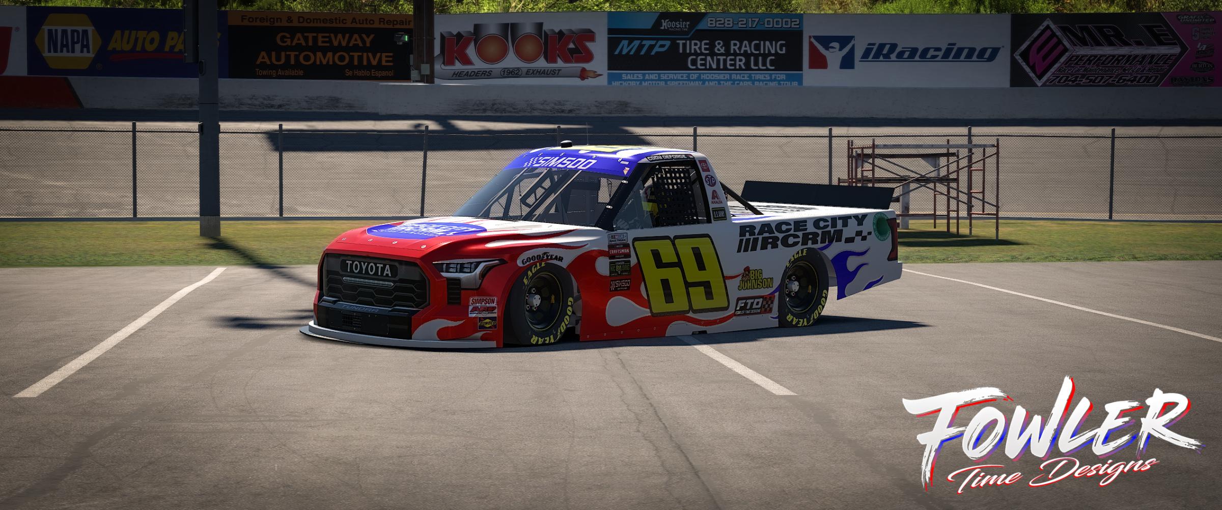 Preview of NASCAR Class C  red&blue 69 by John Fowler2