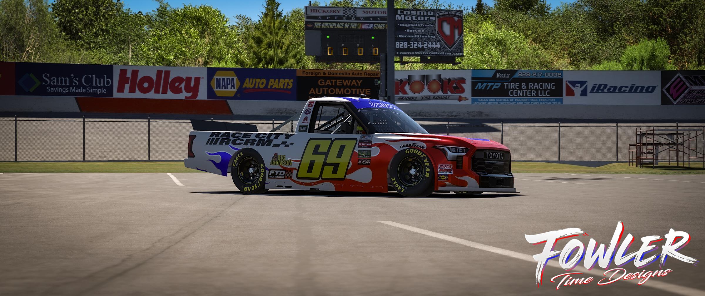 Preview of NASCAR Class C  red&blue 69 by John Fowler2
