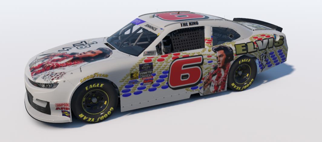 Preview of ELVIS NASCAR XFINITY CHEVROLET CAMARO by Chris Jennings