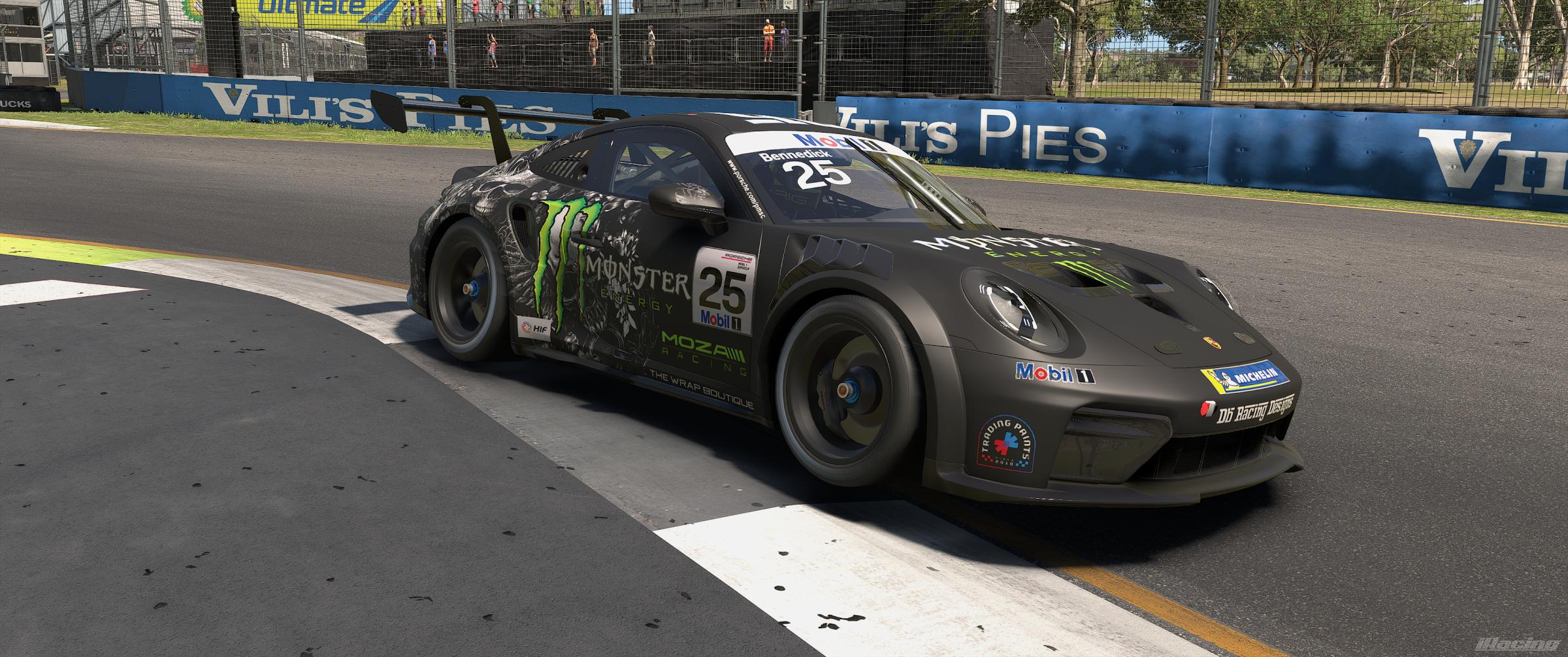 Preview of DB Racing Designs/Monster Energy/Trading Paints 992.2 Porsche Cup Car by Drew Bennedick