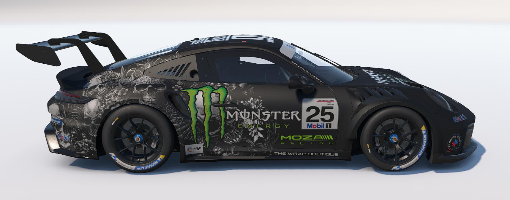 Preview of DB Racing Designs/Monster Energy/Trading Paints 992.2 Porsche Cup Car by Drew Bennedick