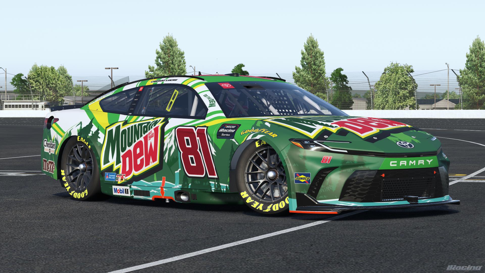 Preview of Carson Lucas 2026 Mountain Dew Car by Caleb Eichler
