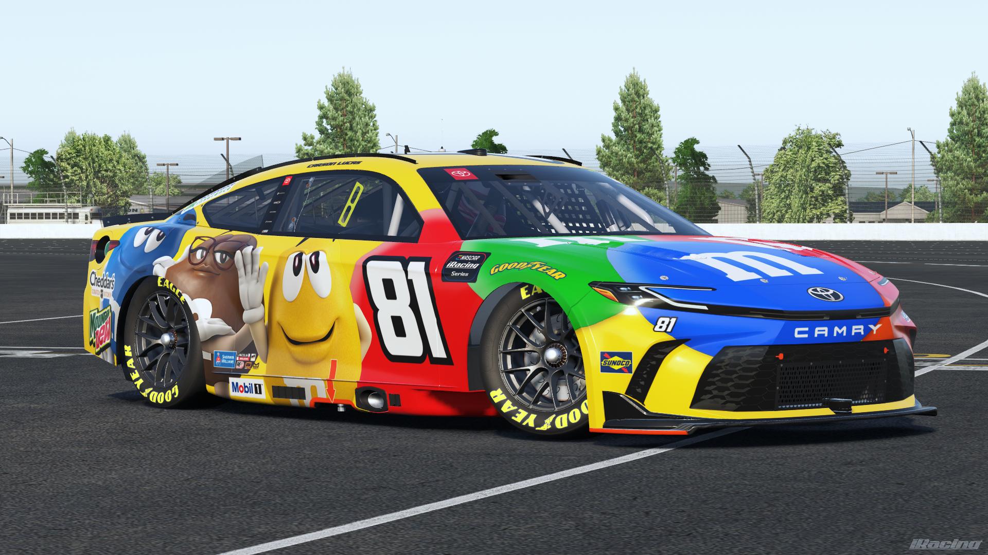 Preview of Carson Lucas 2026 M&Ms Car by Caleb Eichler