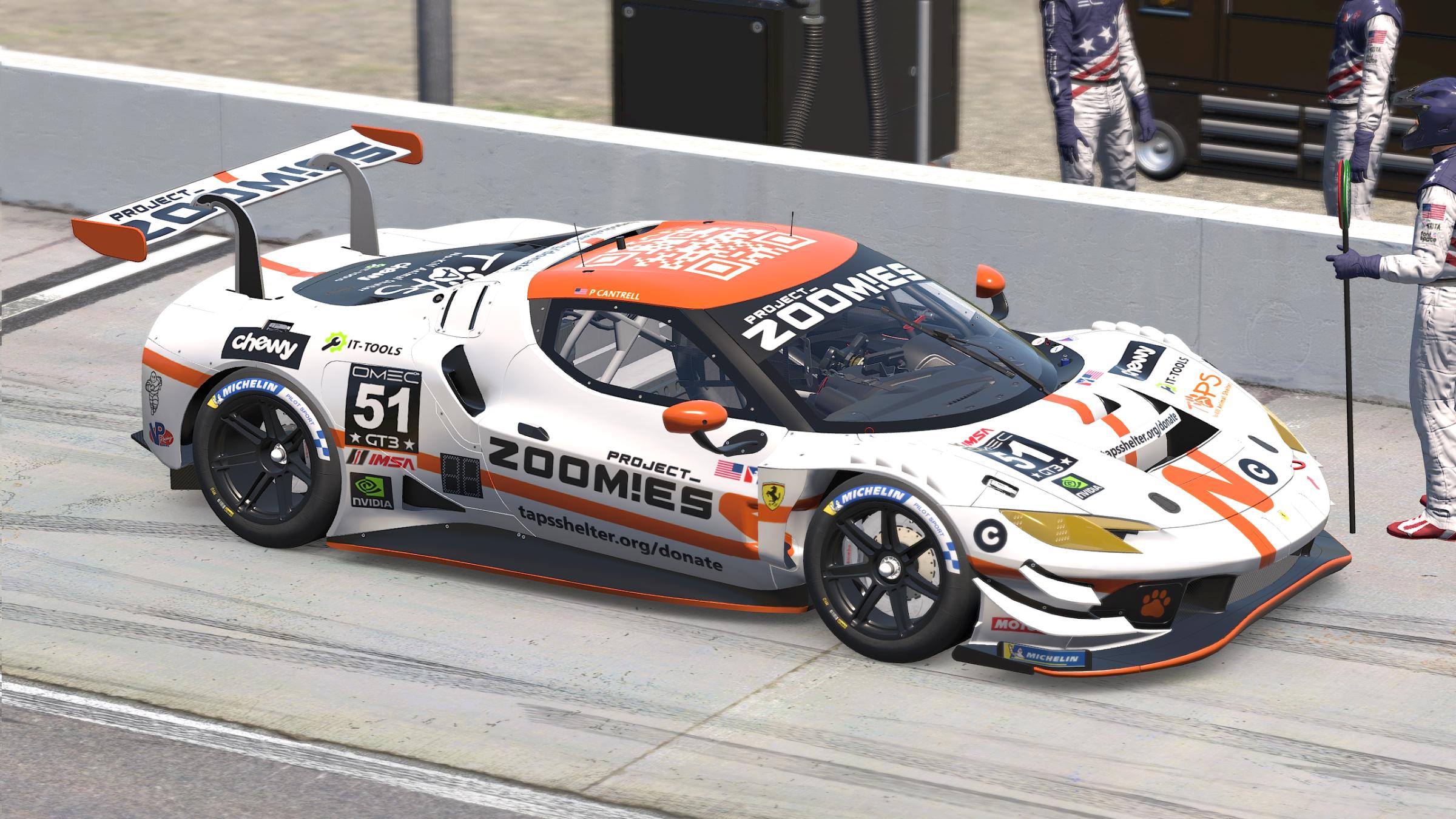 Preview of PROJECT_ZOOM!ES Ferrari 296 GT3 "Zeke" v1.0 by Patrick Cantrell