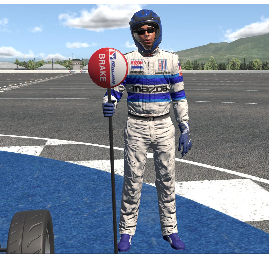 Preview of Team Mazda race suit by Bruce Funderburg