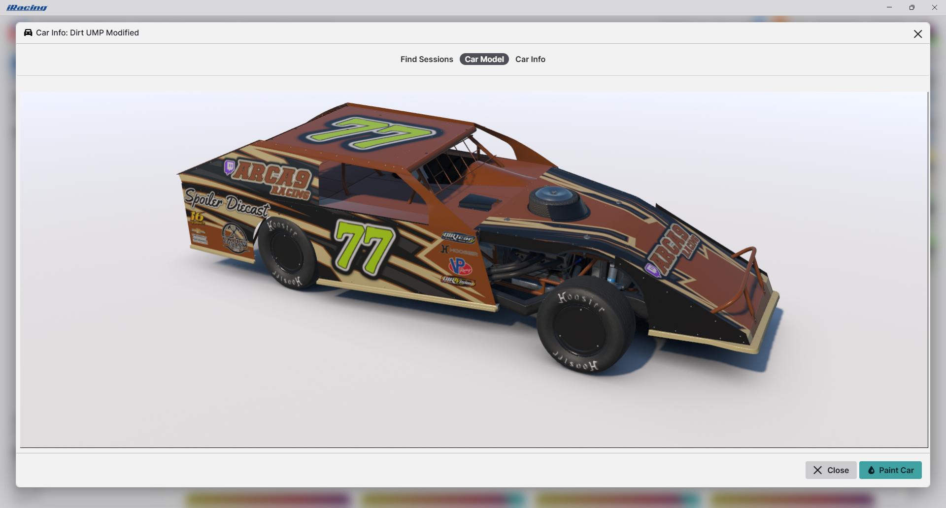 Preview of ARCA9 Racing/Spoiler Diecast UMP by Jamie Dobbs