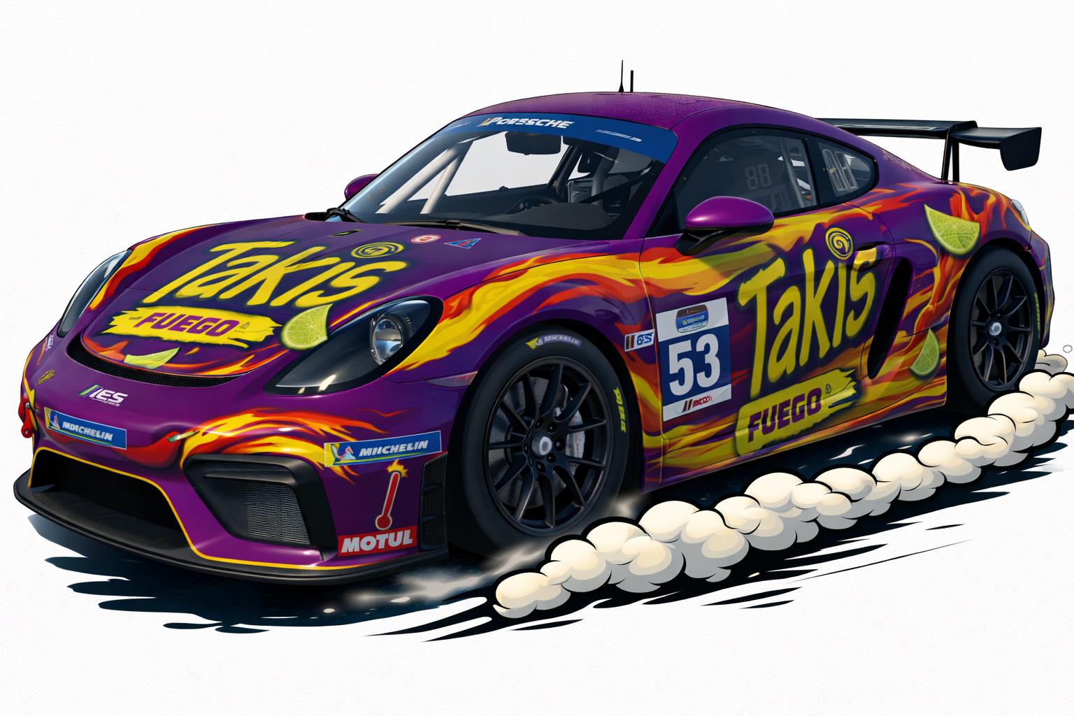 Preview of Takis (Fuego) - Porsche 718 Cayman GT4 Clubsport by Gavin D.