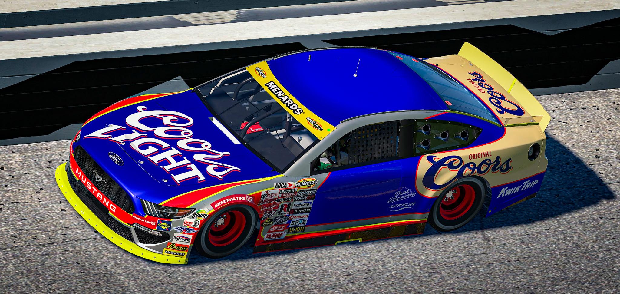 Preview of Coors Light Ford Mustang - No Number by Jory Fleischauer
