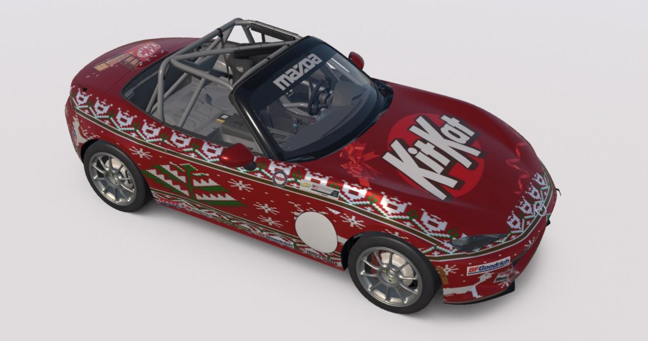 Preview of kit kat ugly christmas sweater MX-5 Cup by Billy Kuyoth