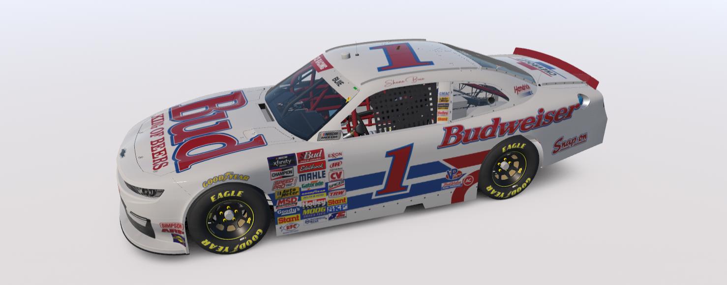Preview of Budweiser sim stamped by Shane Buie