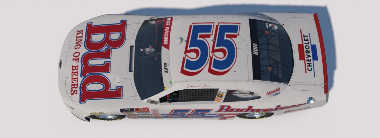 Preview of Budweiser sim stamped by Shane Buie