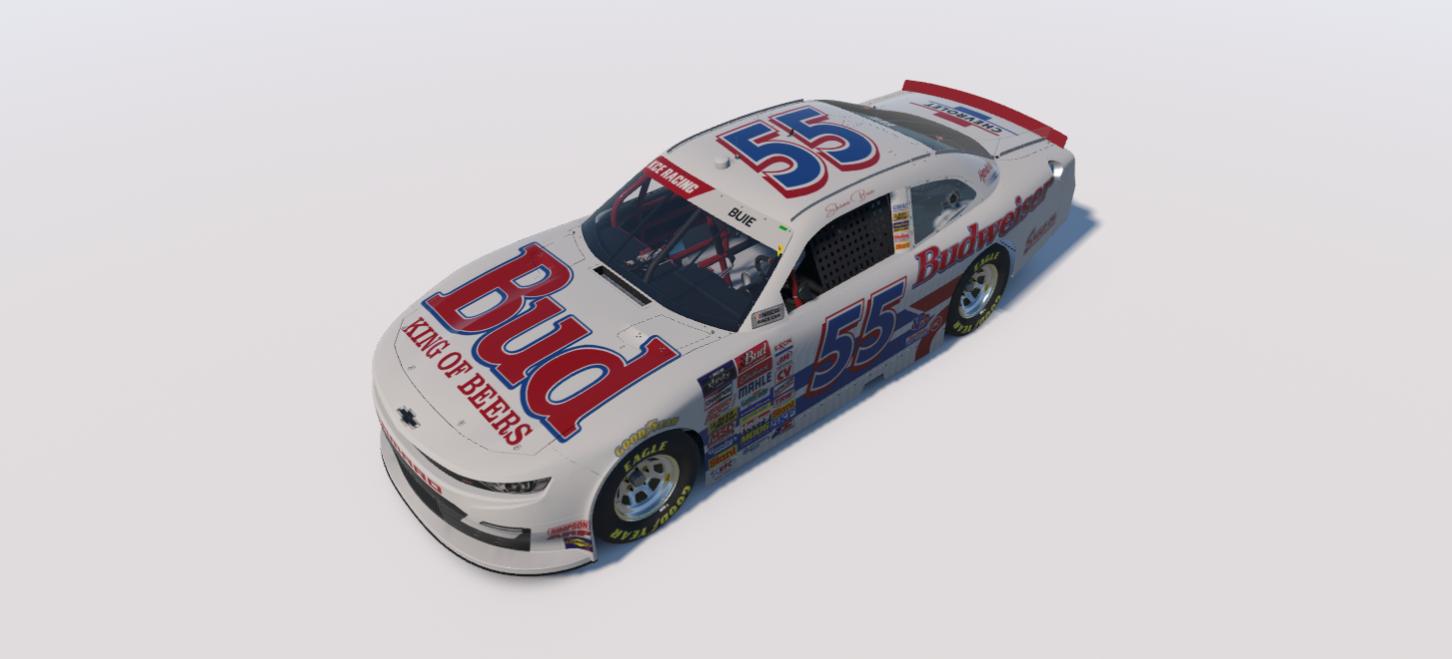 Preview of Budweiser sim stamped by Shane Buie