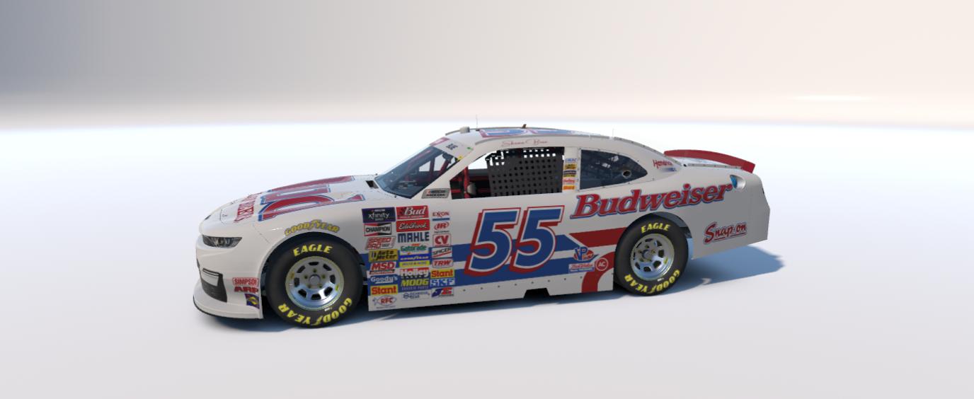 Preview of Budweiser sim stamped by Shane Buie