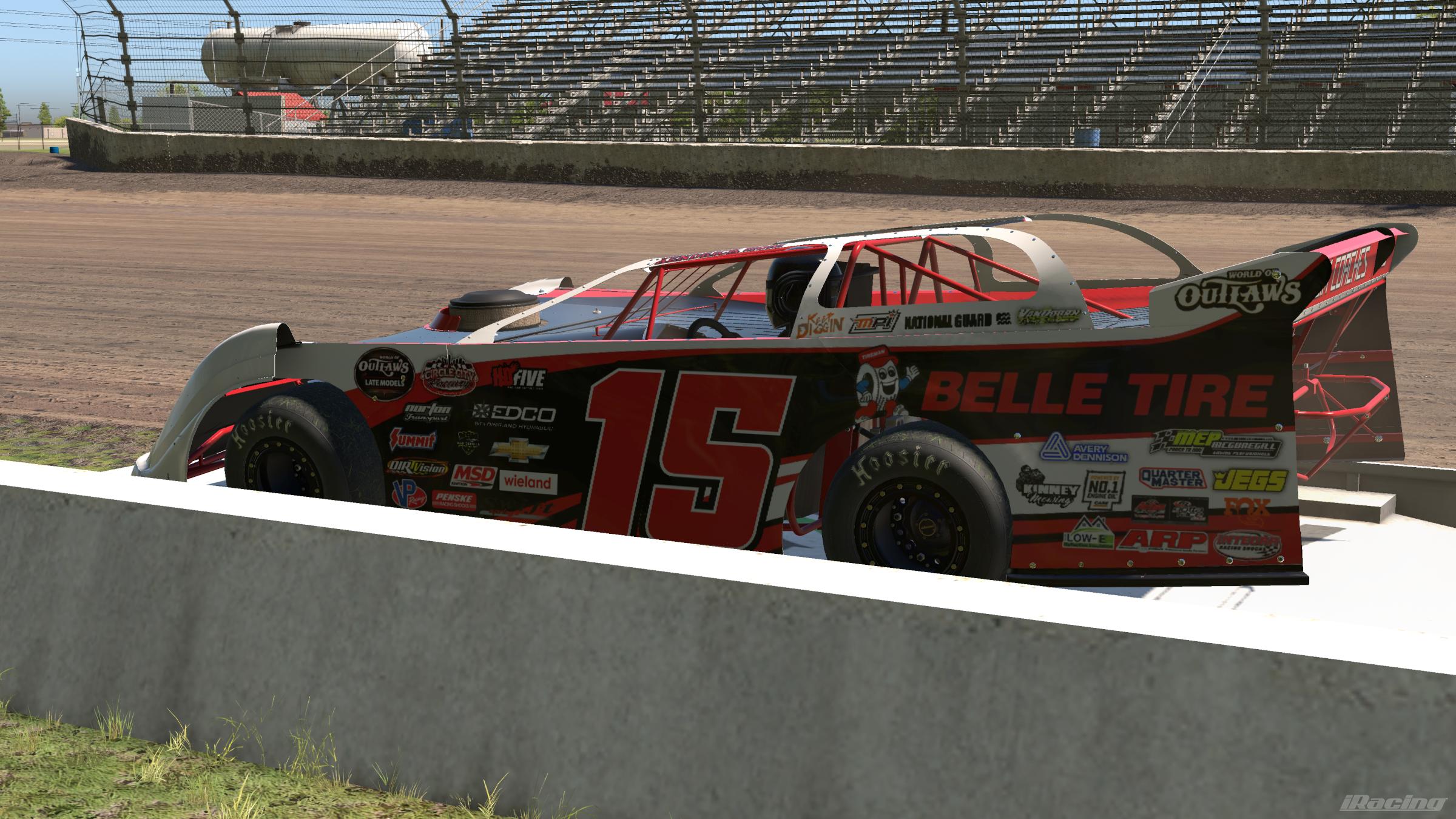 Preview of #15 Belle Tire Dirt Late Model 2026 by Kendrick Hom