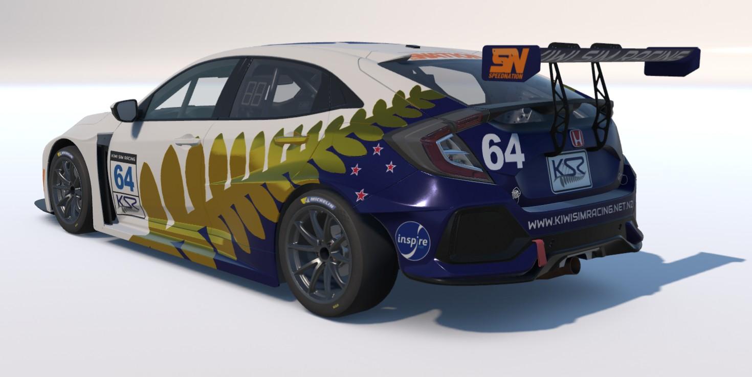 Preview of KSR - Kiwi Sim Racing - Honda Civic TCR - Gold by Matthew Pluck2