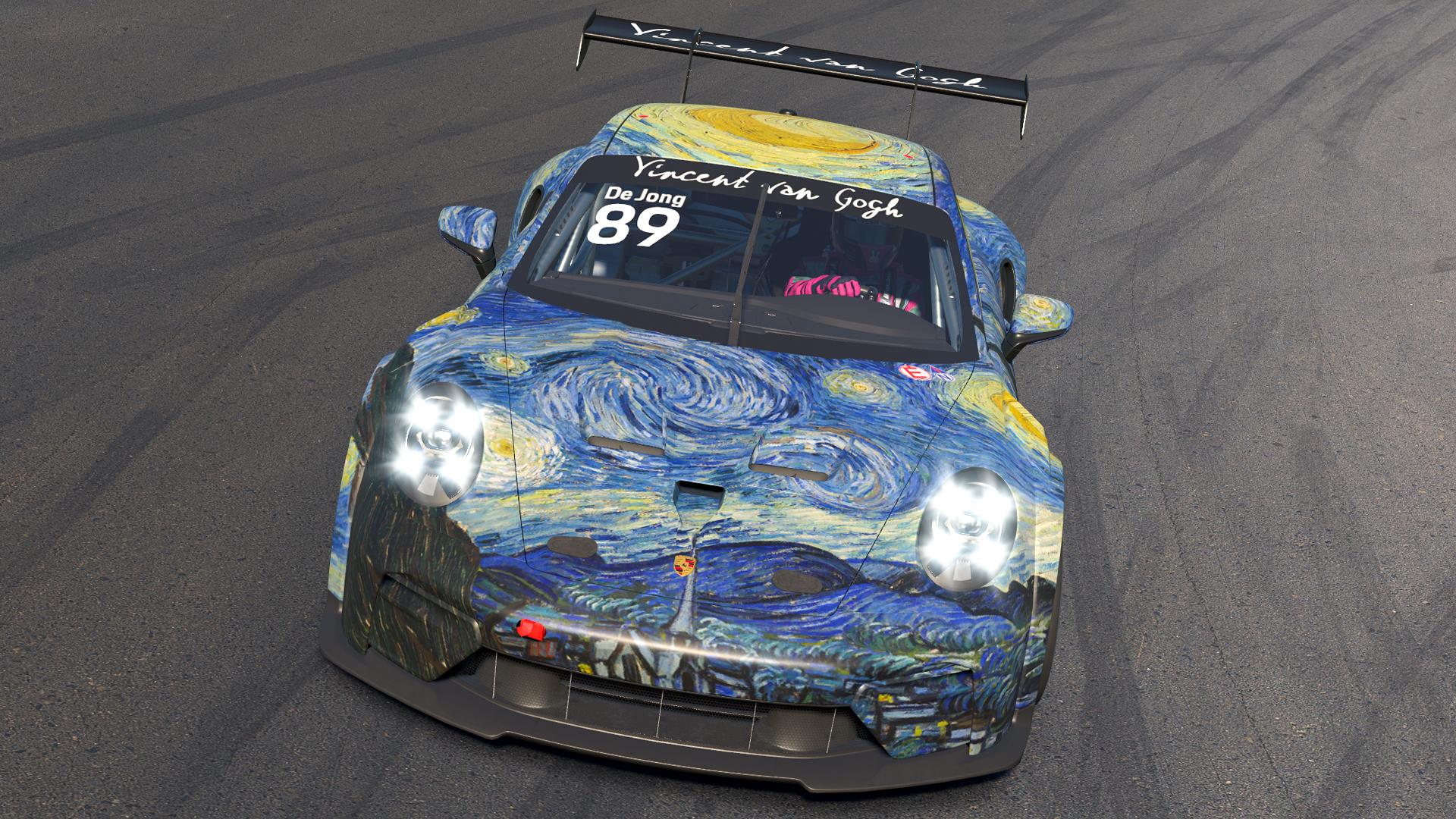 Preview of The Starry Night Porsche 911 Cup (992.2) by Jasper De Jong
