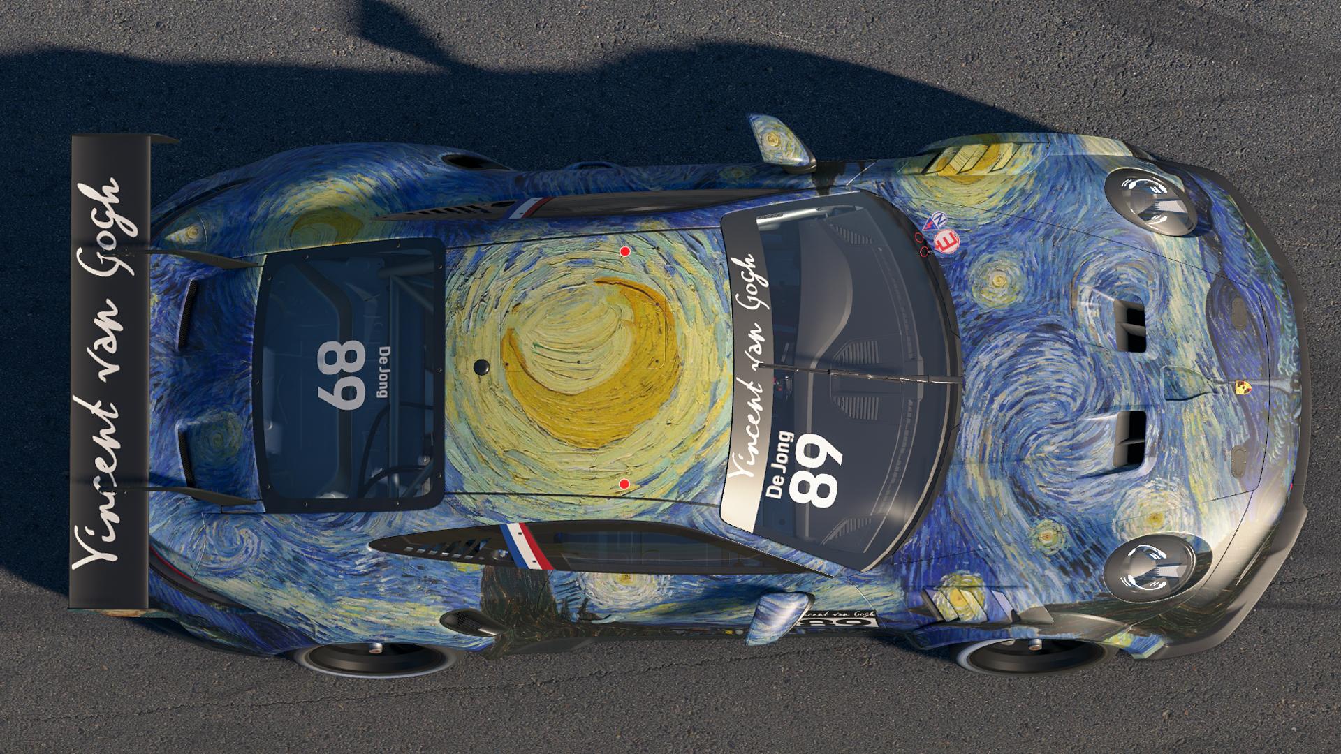 Preview of The Starry Night Porsche 911 Cup (992.2) by Jasper De Jong