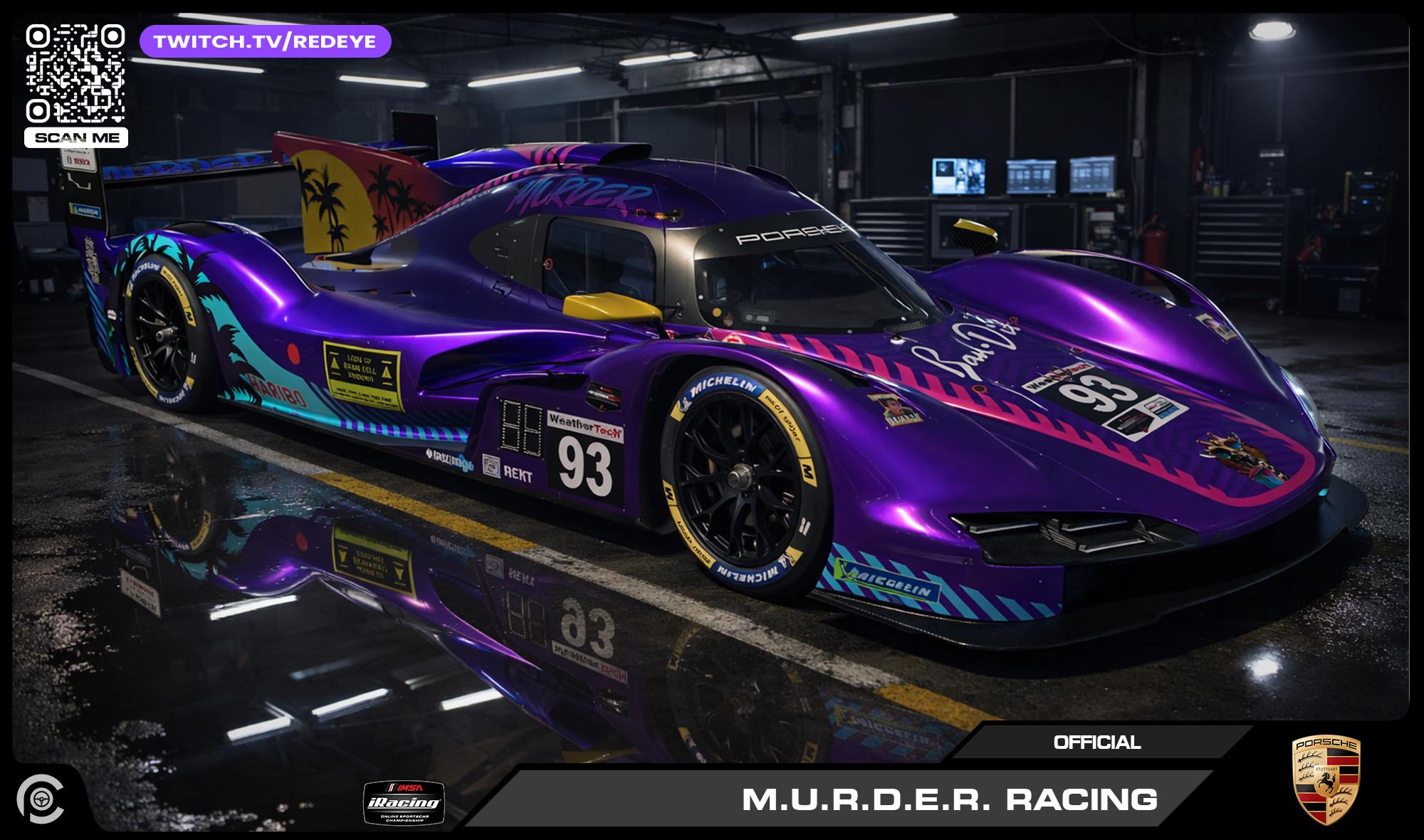 Preview of 2025 M.U.R.D.E.R. Racing Official Porsche GTP by Paul R Chaloner
