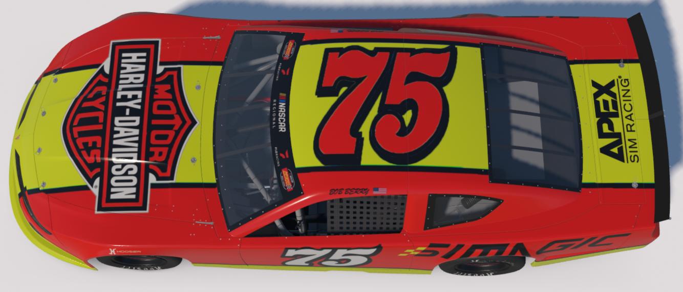 Preview of Harley Davidson Late Model Stock - Bob Berry #75 by Marshall Crocker Jr