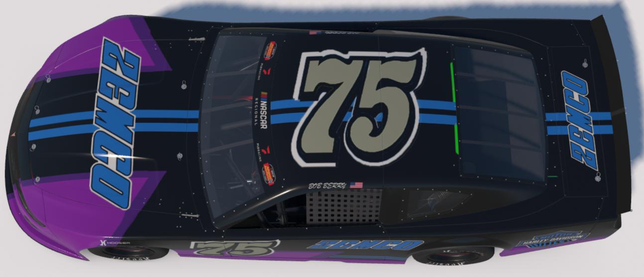 Preview of Throwback Zemco Late Model Stock - Bob Berry #75 by Marshall Crocker Jr