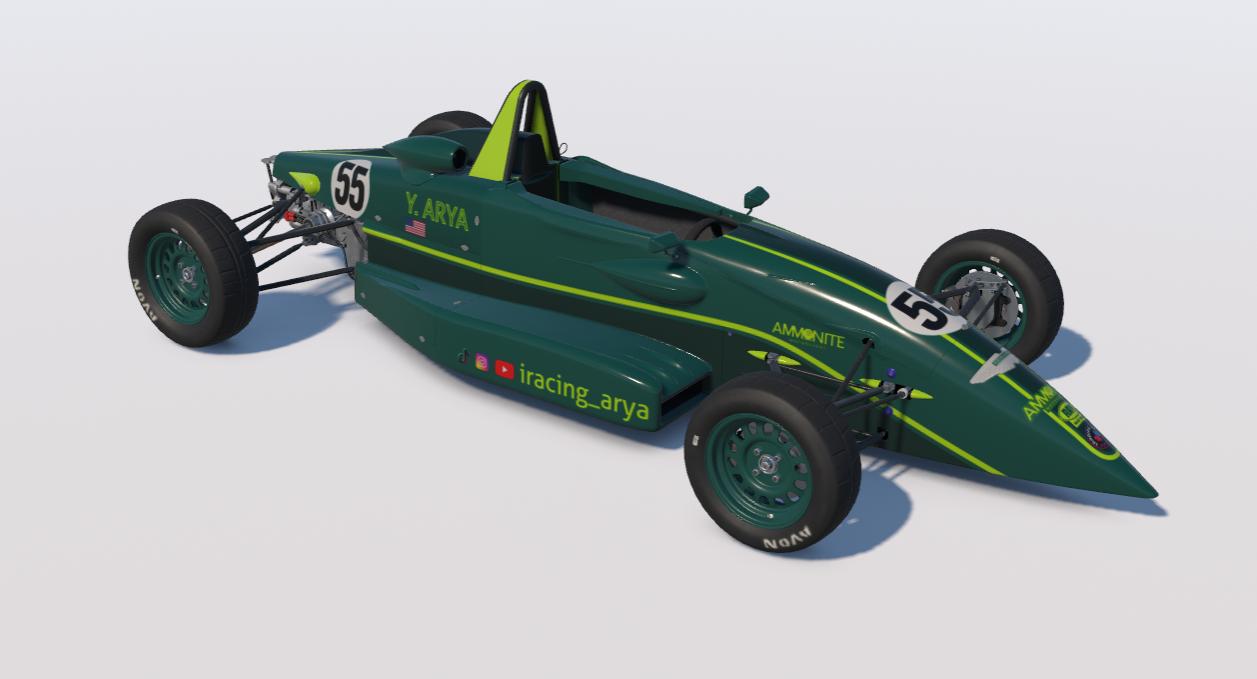 Preview of F1600 Aston Martin Custom Name and Social Media Handles by Yash Arya