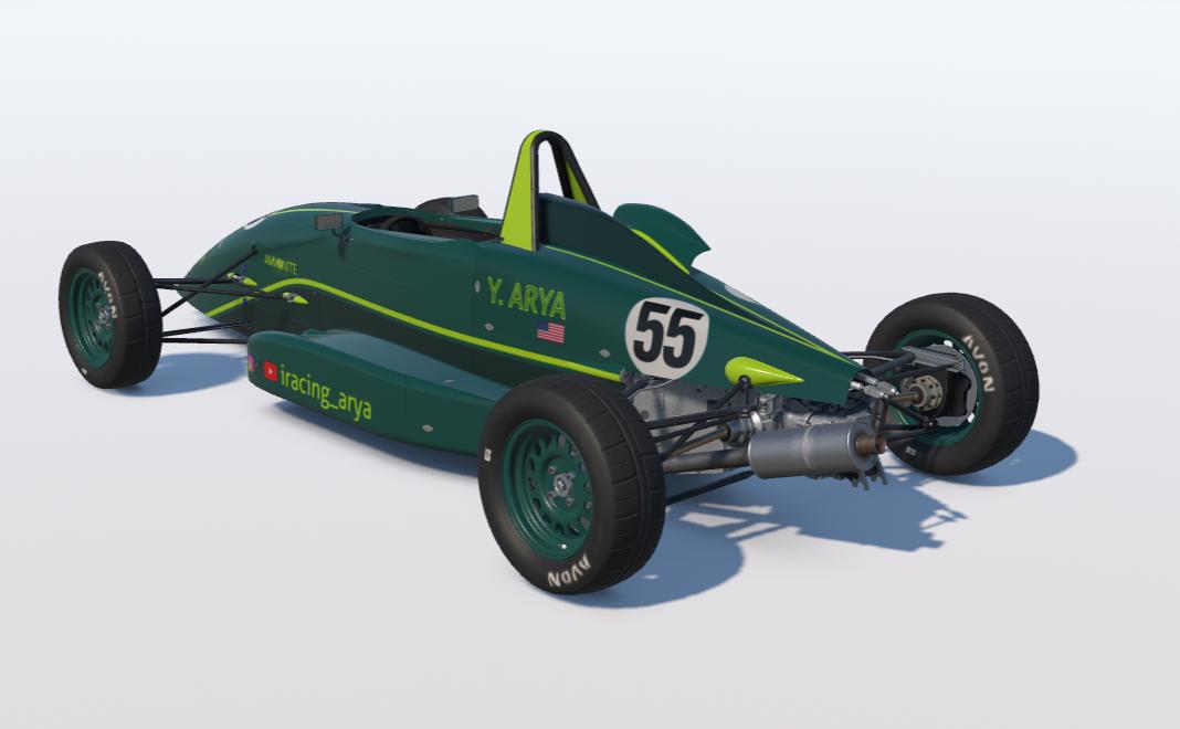 Preview of F1600 Aston Martin Custom Name and Social Media Handles by Yash Arya