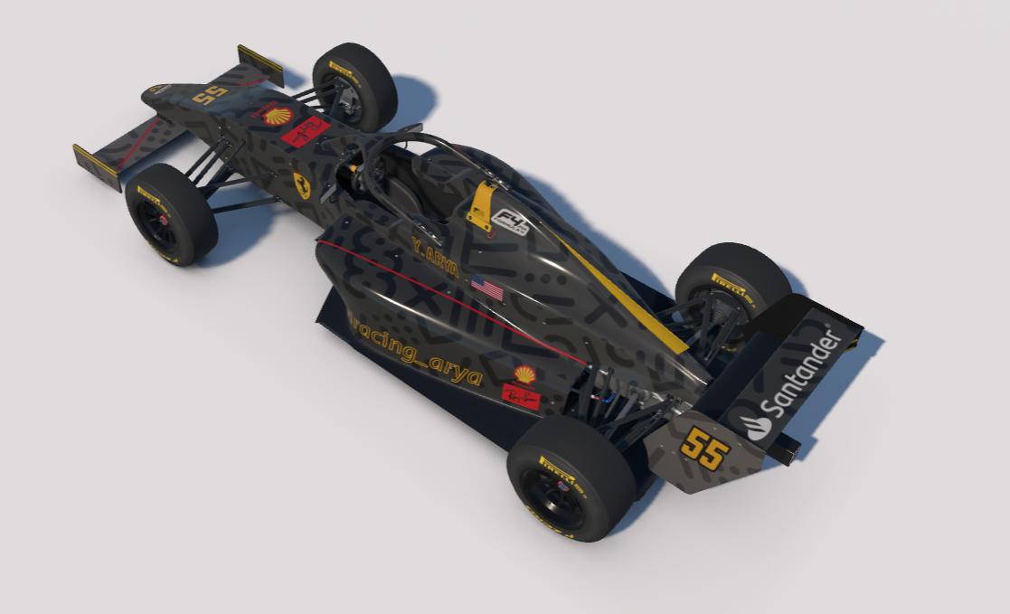 Preview of F4 Ferrari Custom Name @iracing_arya by Yash Arya