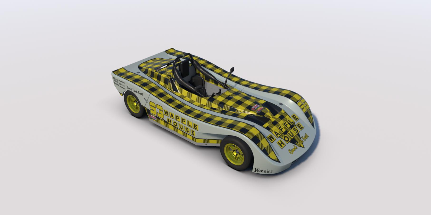Preview of Plaid Waffle House livery for Spec Racer by Clyde Simmons