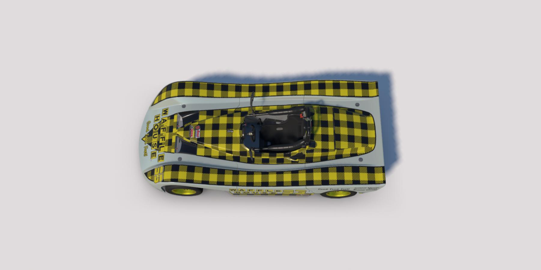 Preview of Plaid Waffle House livery for Spec Racer by Clyde Simmons