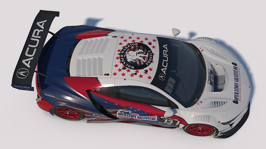 Preview of Operation Gratitude Acura GT3 by Zane Rutherford