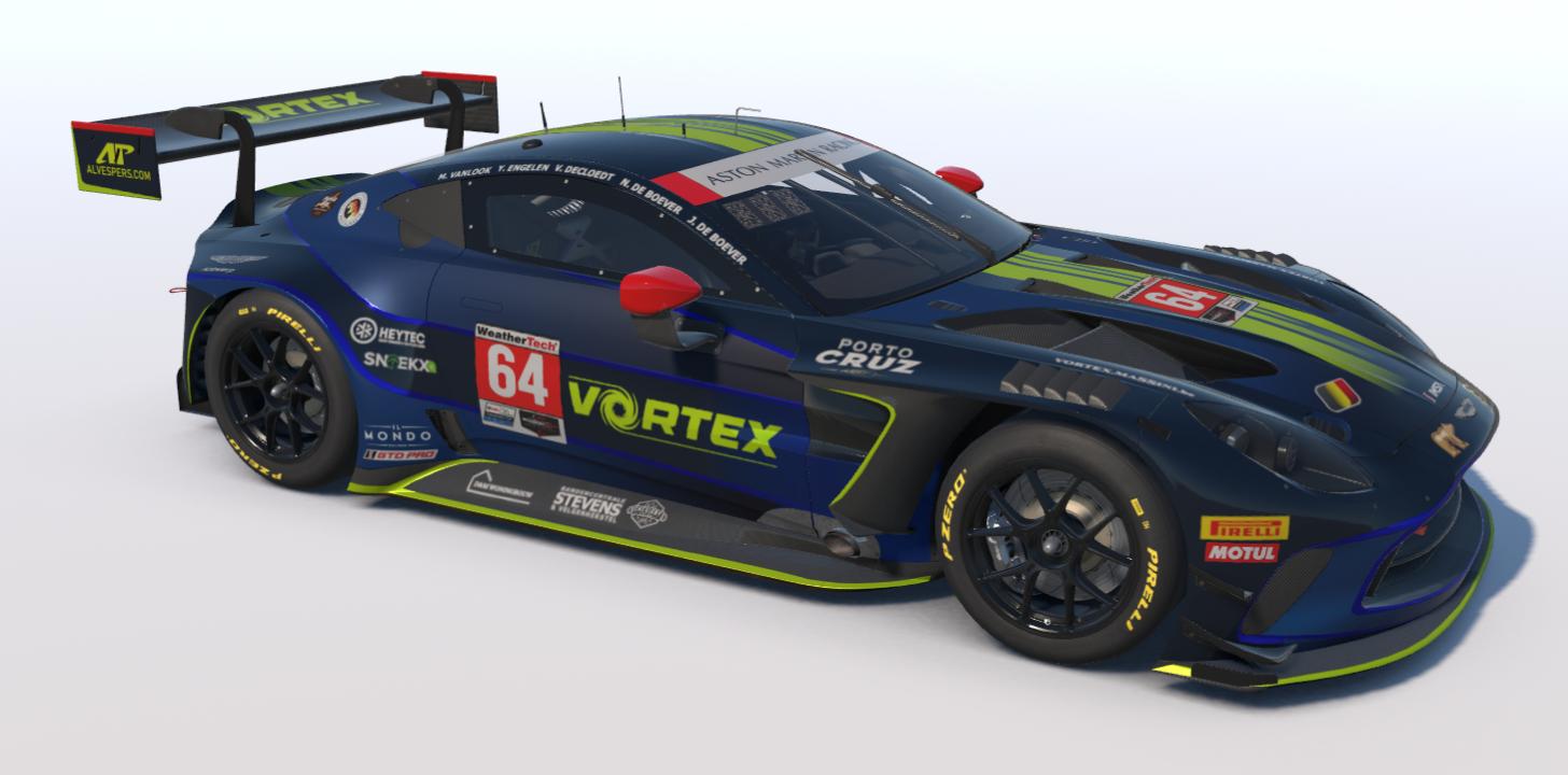 Preview of VORTEX Aston Martin GT3 EVO Imsa by Pieter Cuypers