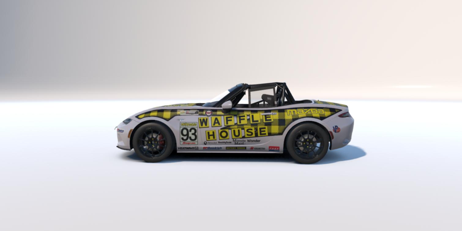 Preview of Plaid Waffle House livery for MX-5 by Clyde Simmons