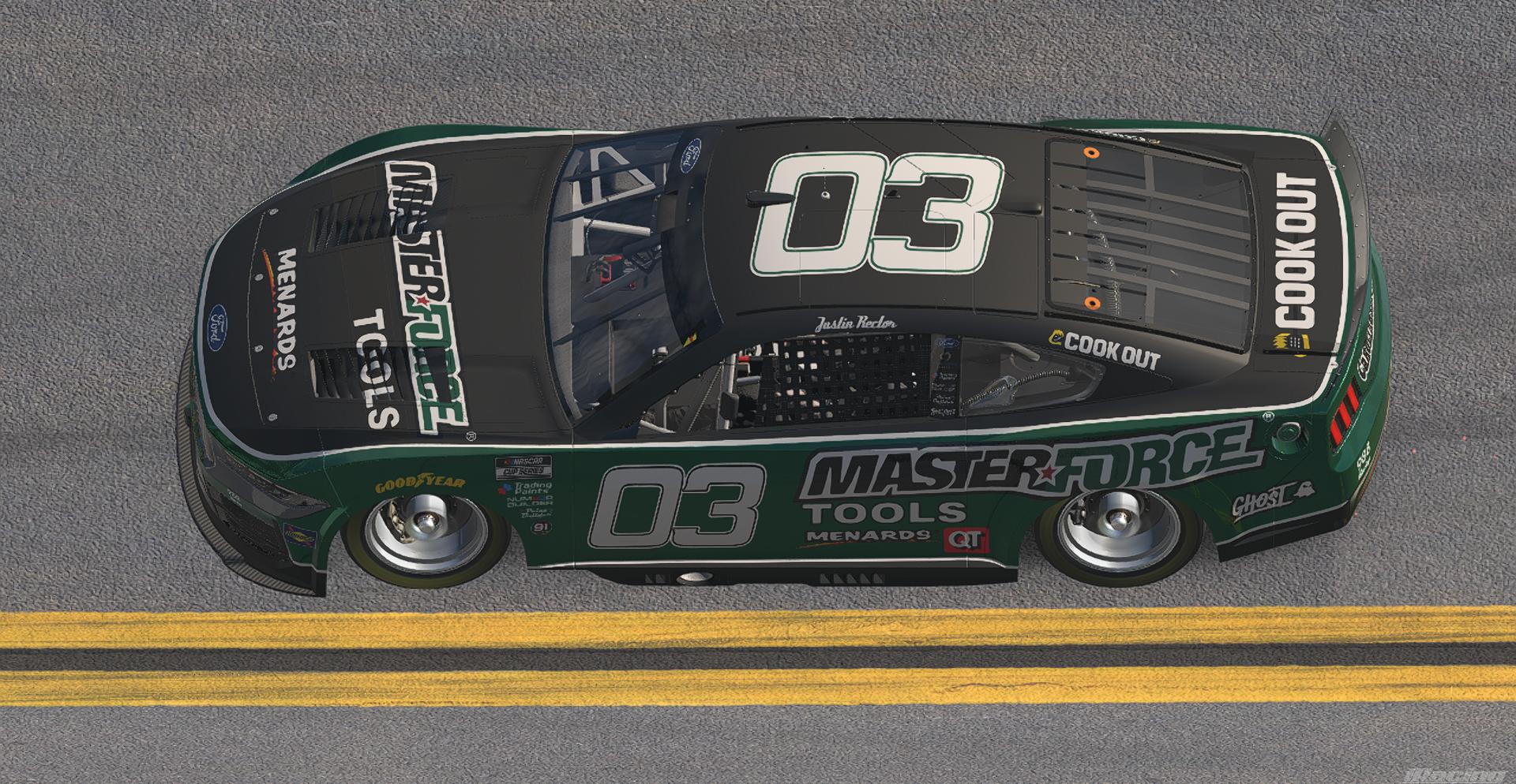 Preview of Masterforce Tools NASCAR Ford Mustang by Justin Rector