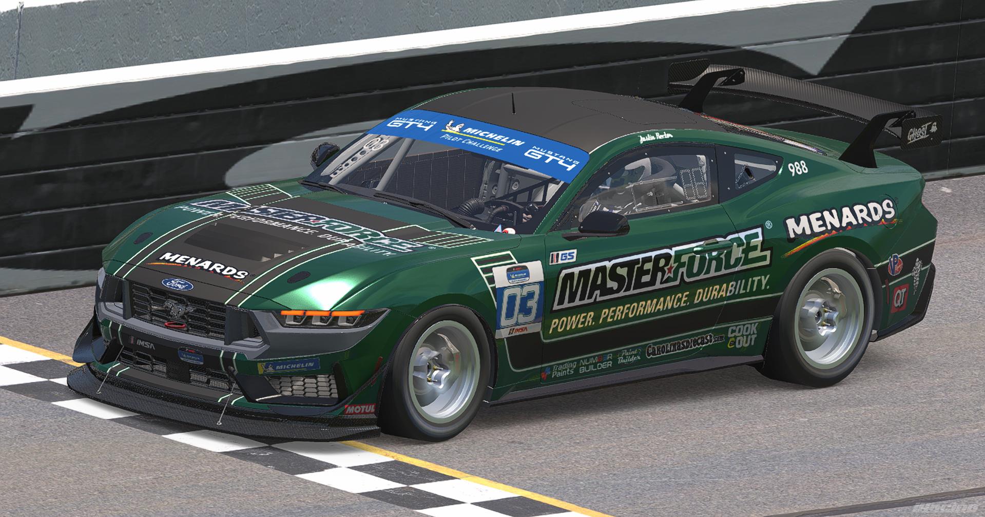 Preview of Masterforce Tools Ford Mustang GT4 by Justin Rector